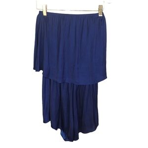 The impeccable pig mini romper Shorts Navy Blue pull on Silky Size XS